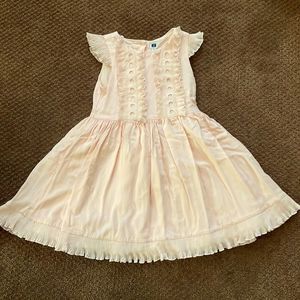 Limited Spring Edition Janie and Jack Girls Light Pink Sleeveless dress size 6